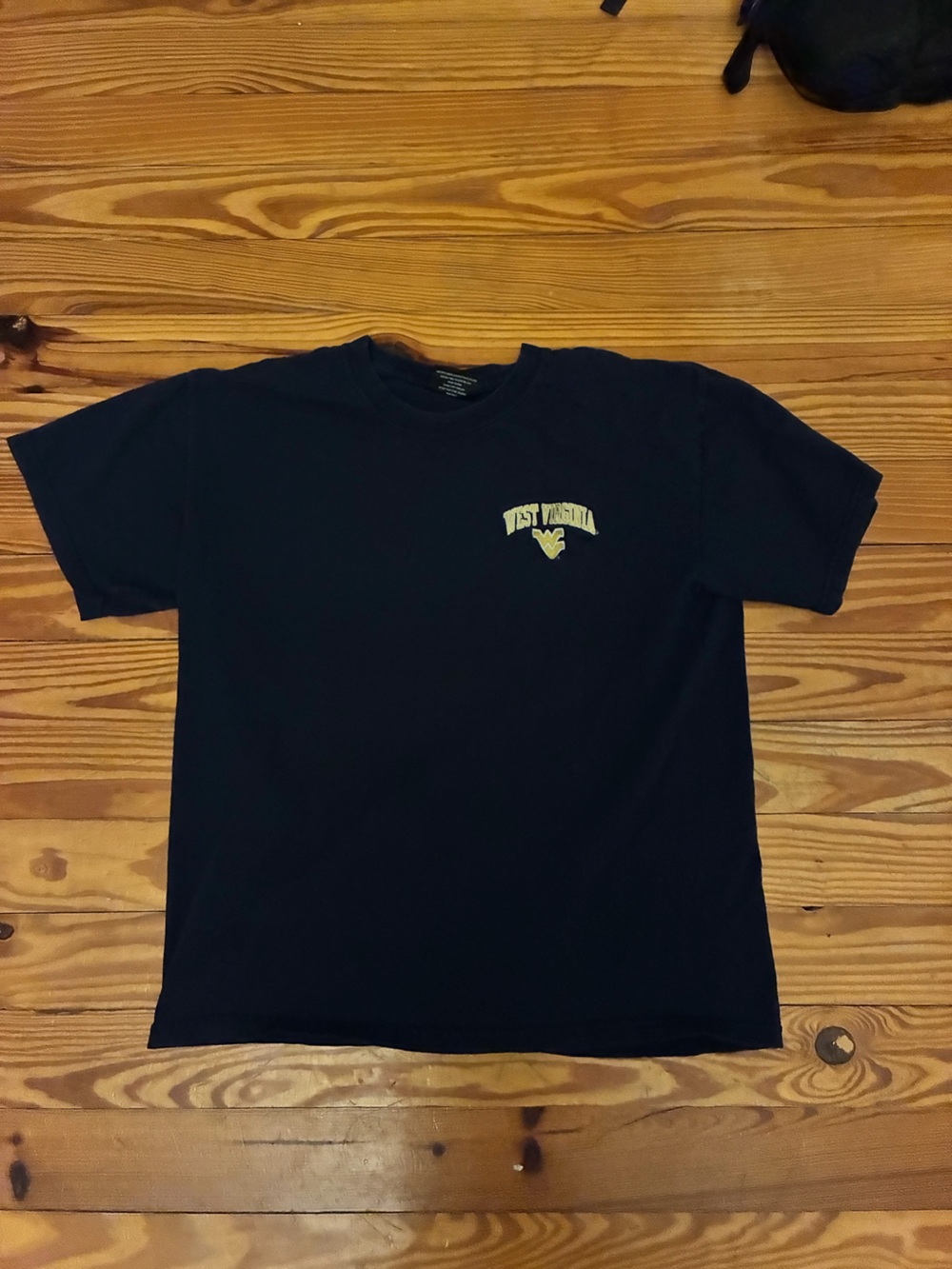 Y2K West Virginia Steve & Barry's Black Short Sleeve Tee